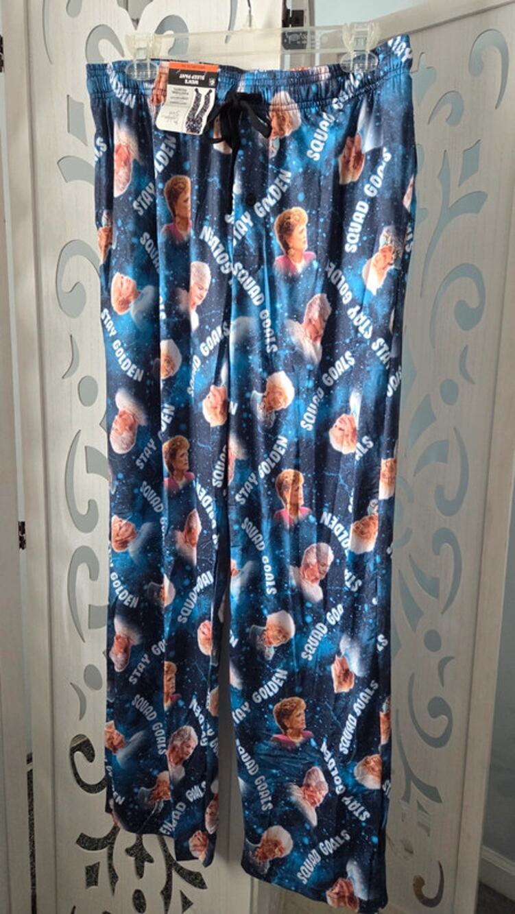 Golden Girls Stay Golden Squad Goals Men's Sleep Lounge Pants Medium NWT Fun